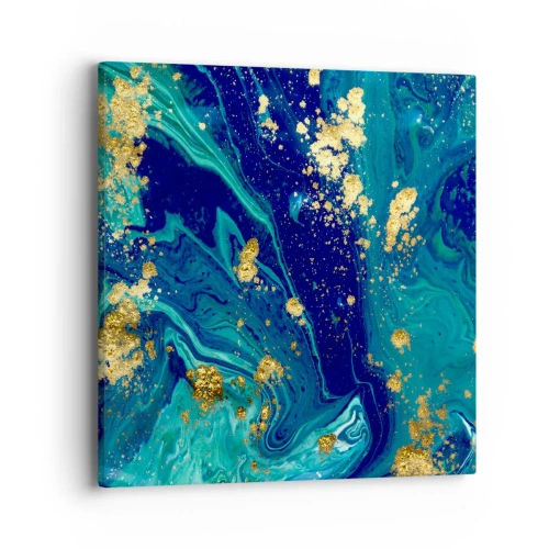 Canvastavla - Bild på duk - Solflingor - 40x40 cm