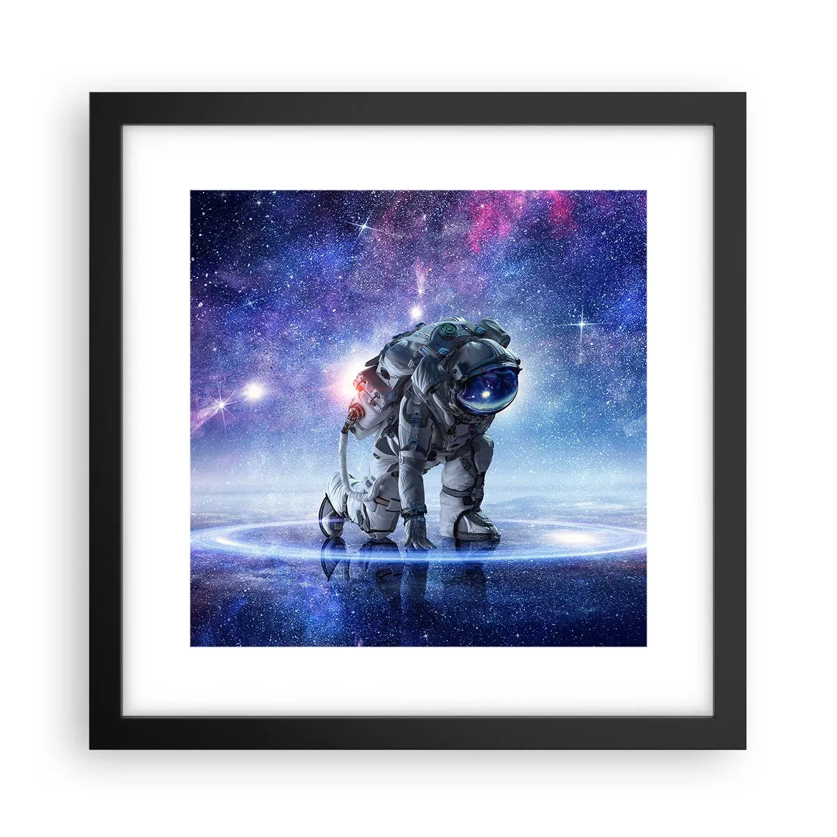 Affisch i svart ram - Stjärnig himmel över mig - 30x30 cm