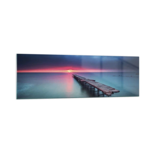 Glastavla - Bild på glas - Mellan himlen och jorden - 160x50 cm