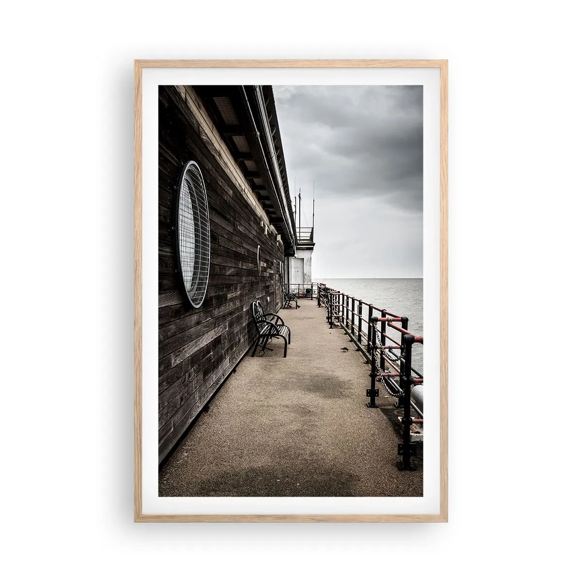 Affisch i ram av ljusek - Tiden har stannat - 61x91 cm