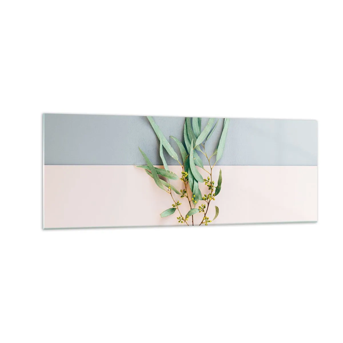 Glastavla - Bild på glas - Pastellens subtilitet - 140x50 cm
