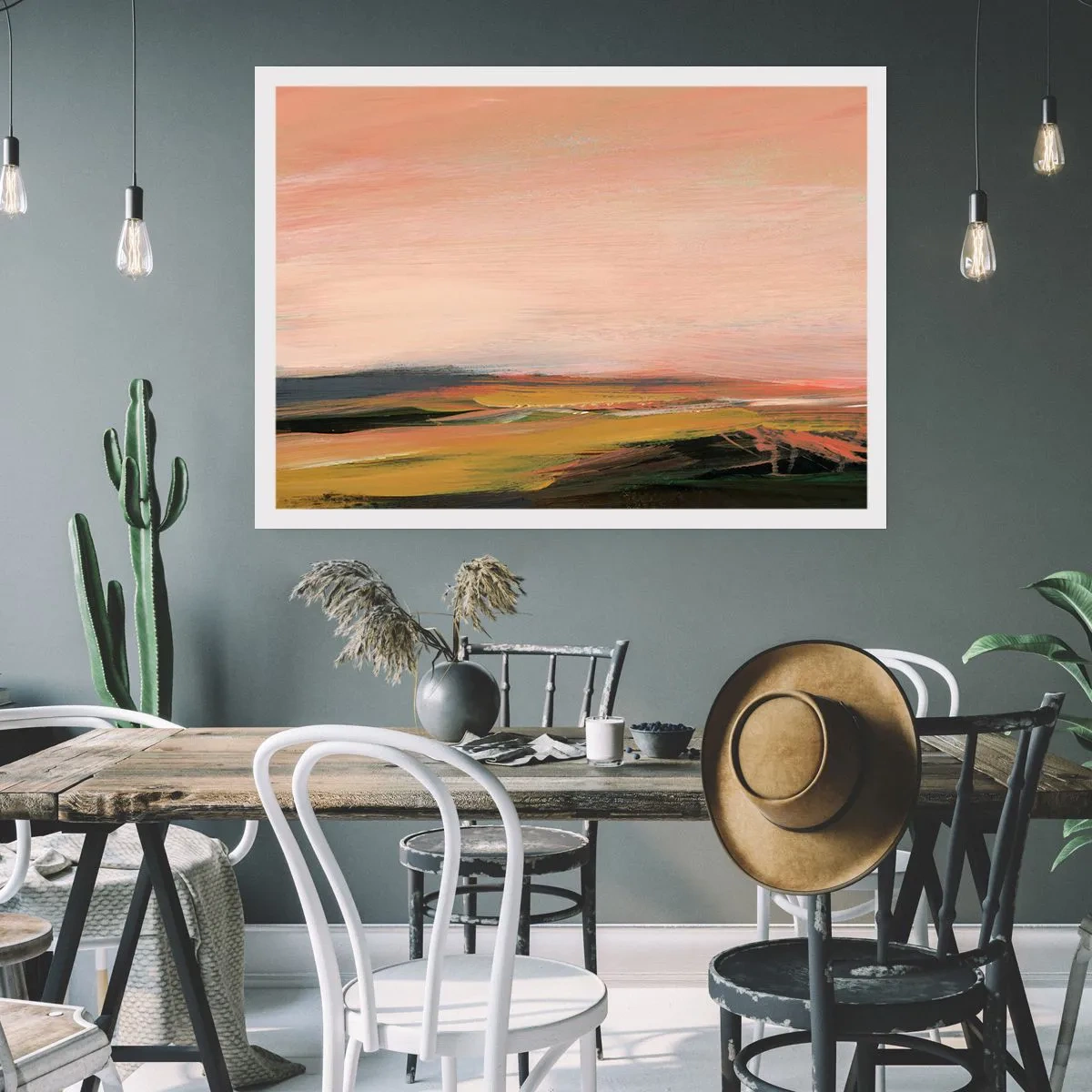 Affisch - I rosa - 70x50 cm