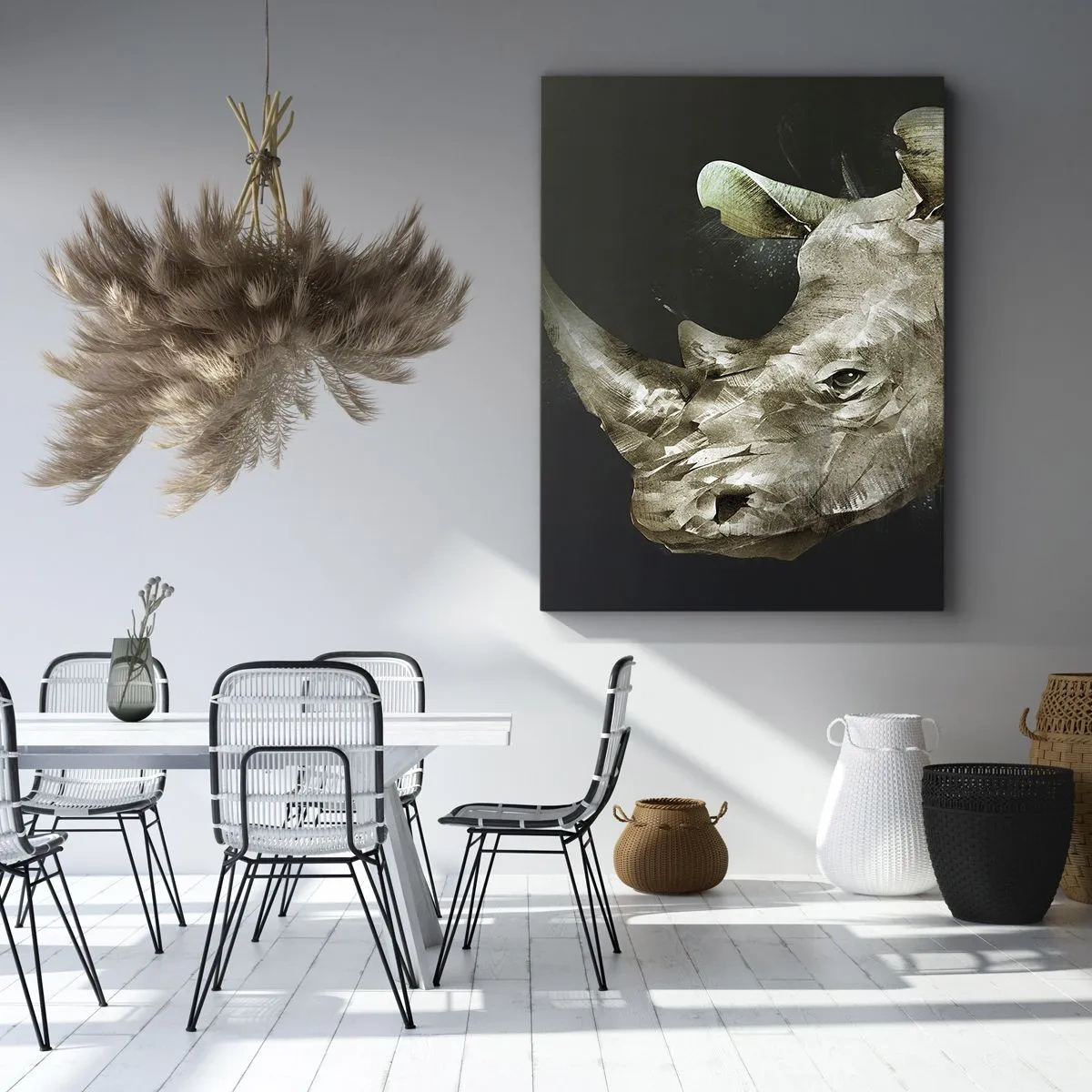 Canvastavla - Bild på duk - Riktigt manlig kraft - 45x80 cm