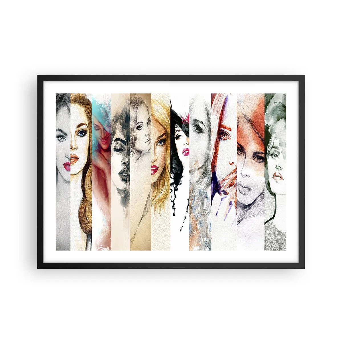 Affisch i svart ram - Det är alltid DU - 70x50 cm