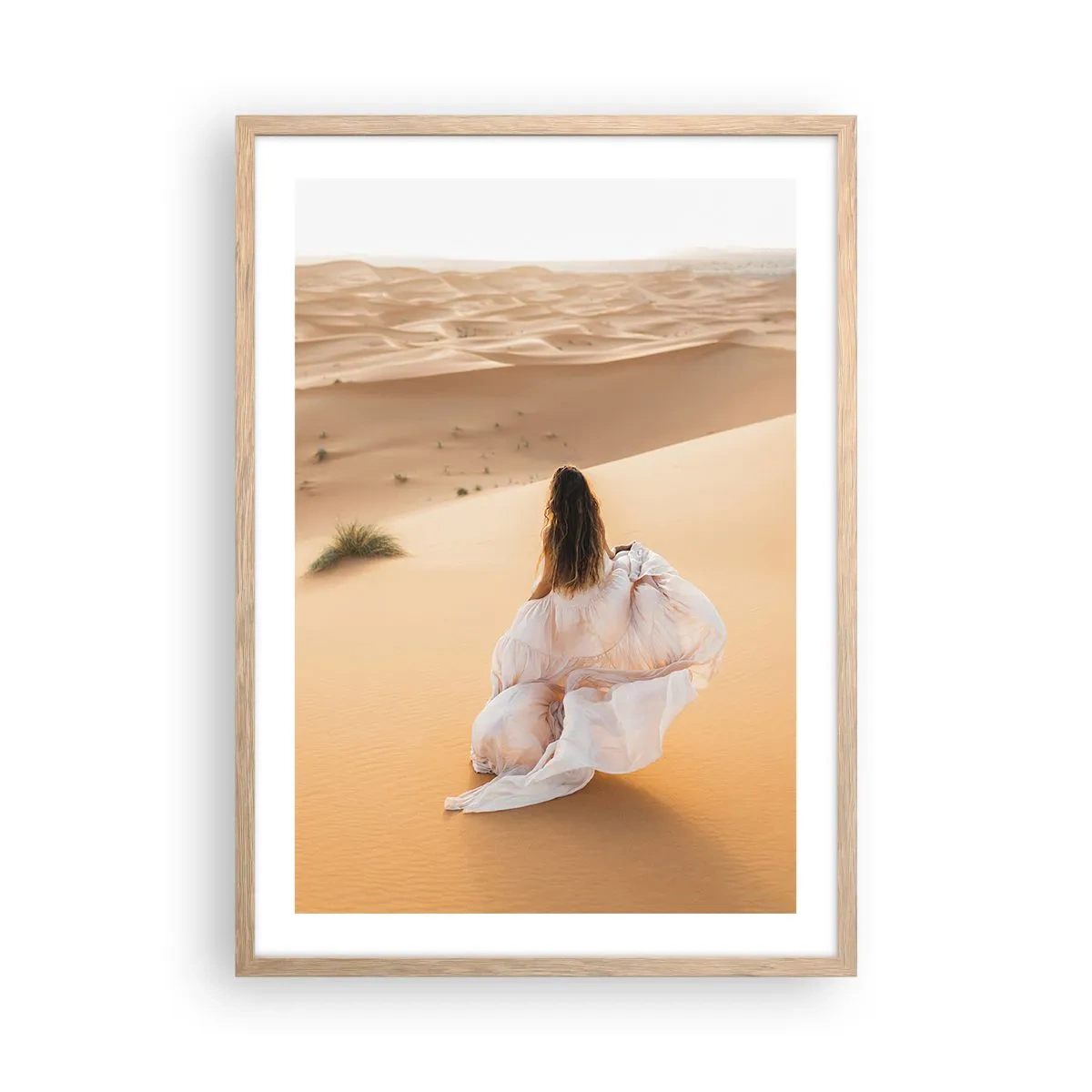 Affisch i ram av ljusek - Flyt till friheten - 50x70 cm