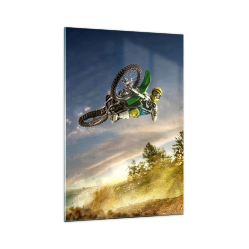 Glastavla - Bild på glas - Koppla in emotioner! - 70x100 cm