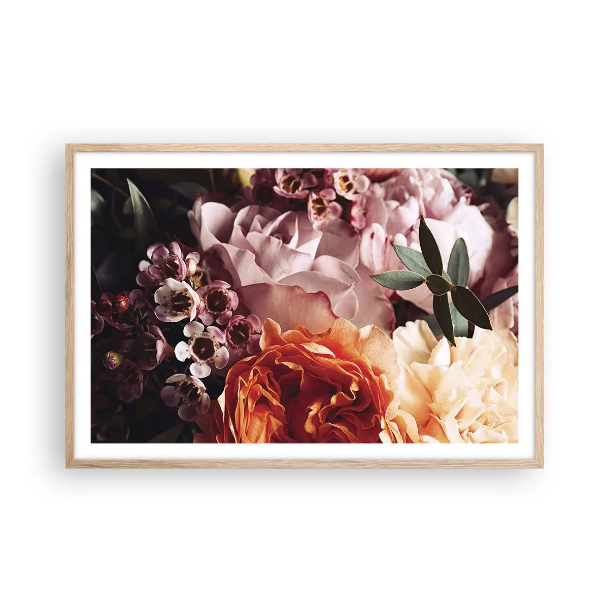 Affisch i ram av ljusek - Omgärdade av skönhet - 91x61 cm