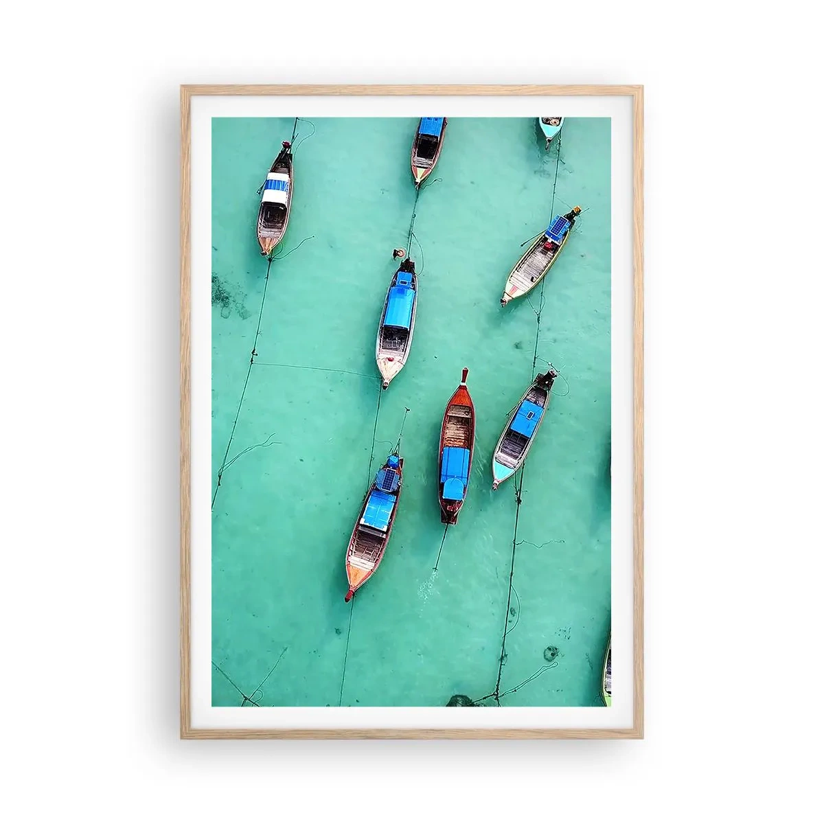 Affisch i ram av ljusek - Under en glad väntan - 70x100 cm