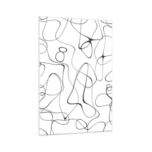 Glastavla - Bild på glas - Livets stigar, ödets tur - 70x100 cm