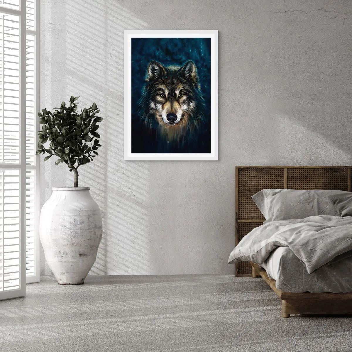Affisch i vit ram - Alfa? Och omega - 50x70 cm