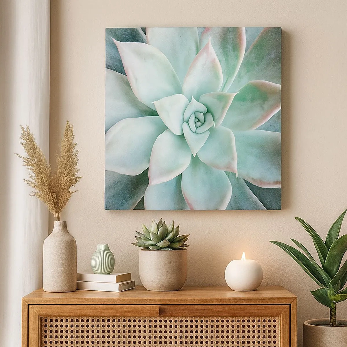 Canvastavla - Bild på duk - Öknens hjärta - 30x30 cm