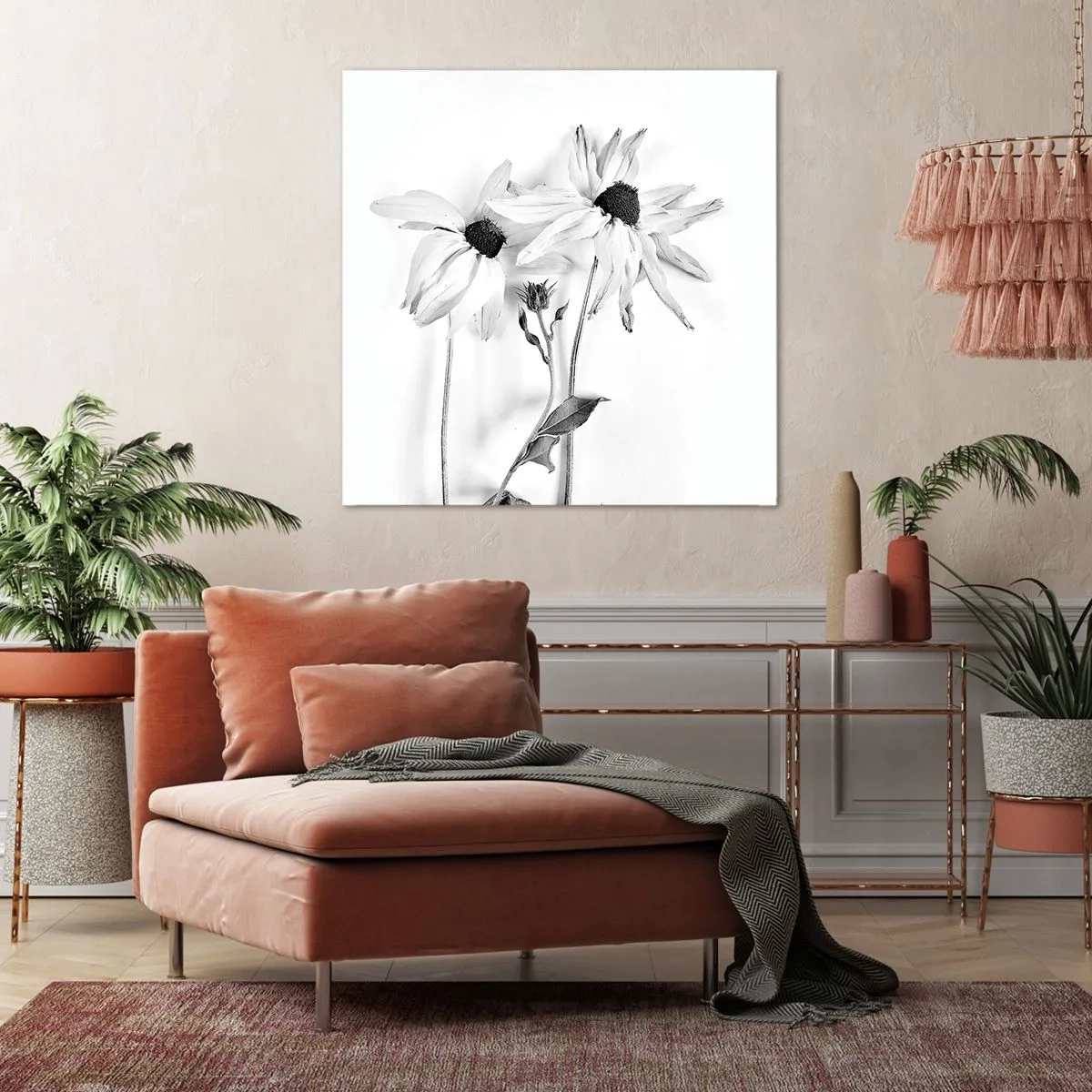 Canvastavla - Bild på duk - Ingen vill vara ensam - 40x40 cm