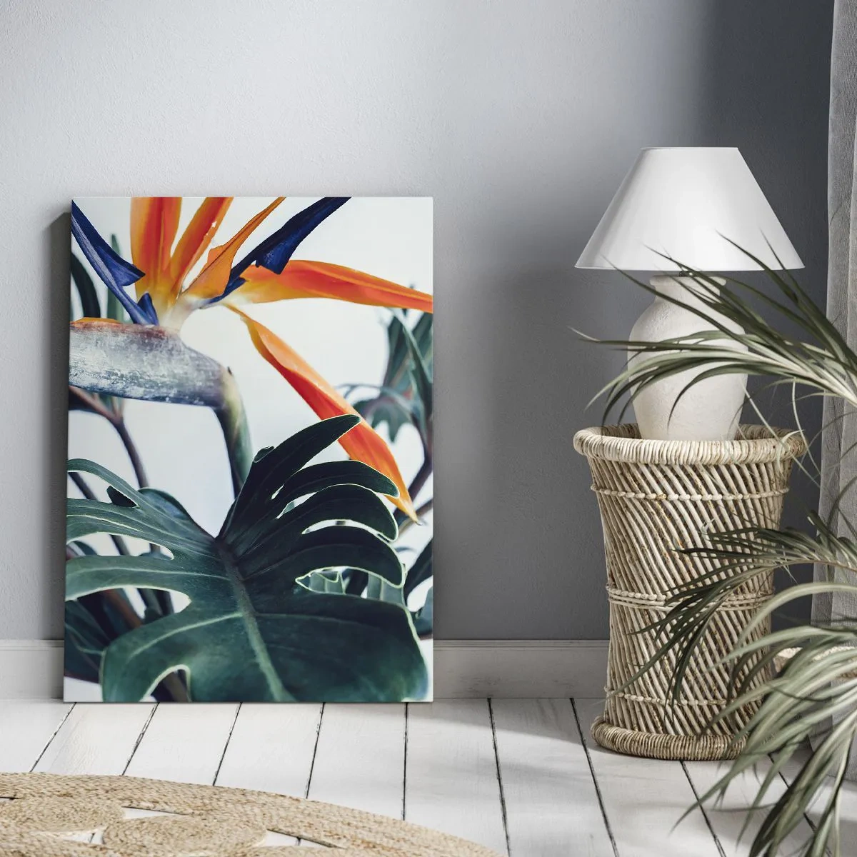 Canvastavla - Bild på duk - Fågelbuske - 50x70 cm