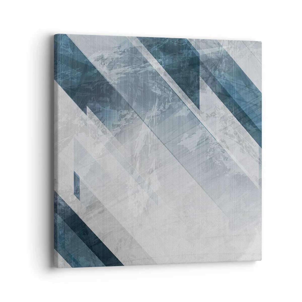 Canvastavla - Bild på duk - Tredimensionell komposition – gråhetens rörelse - 40x40 cm