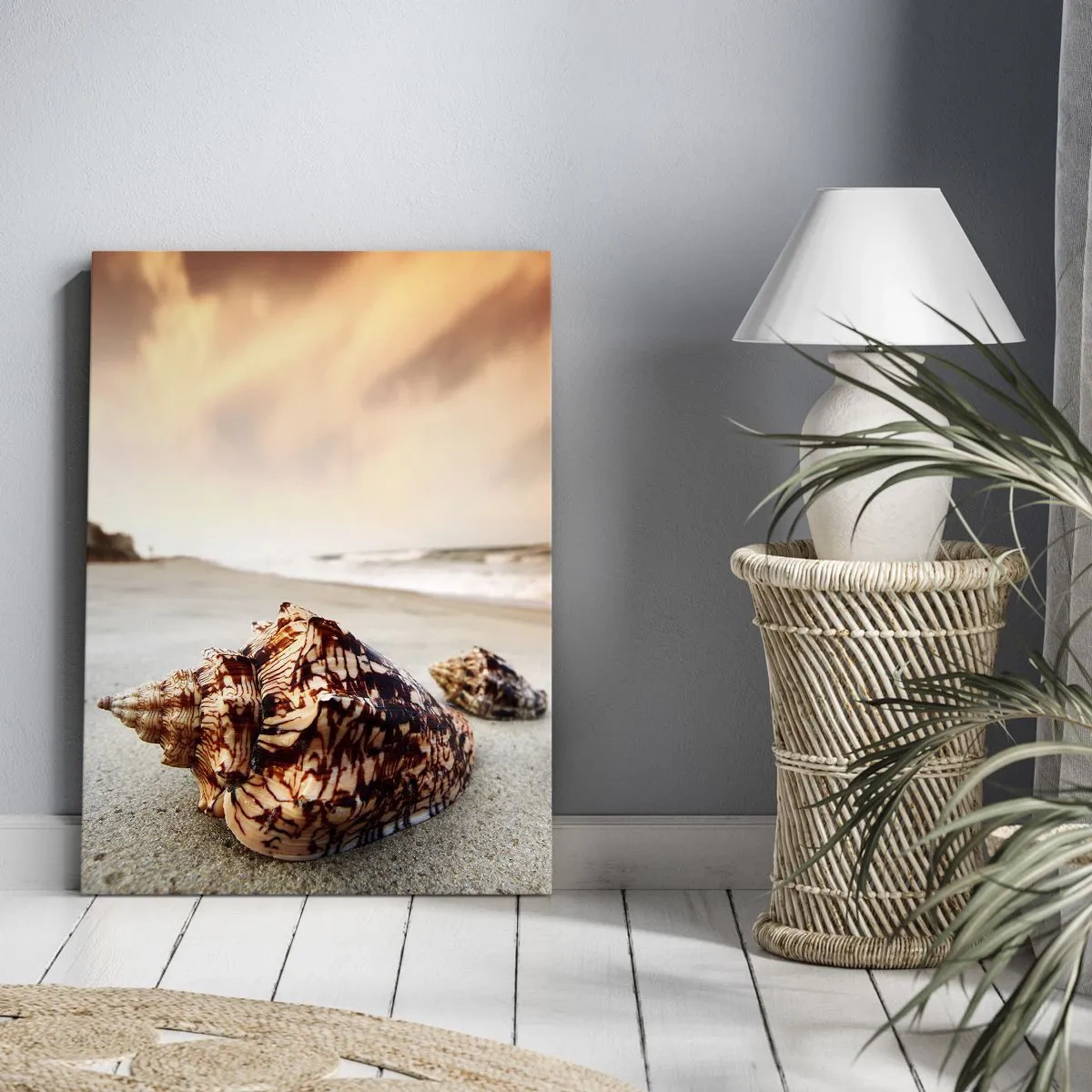 Canvastavla - Bild på duk - Vågböjare - 65x120 cm