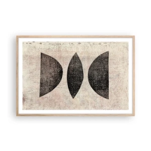 Affisch i ram av ljusek - Etnisk abstraktion - 91x61 cm