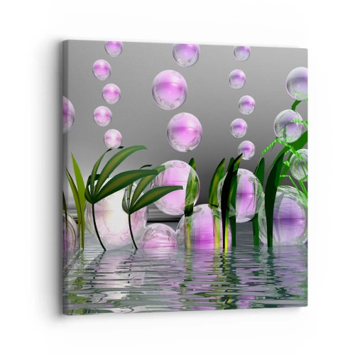 Canvastavla - Bild på duk - Tankeväckande komposition av lätthet och liv - 30x30 cm