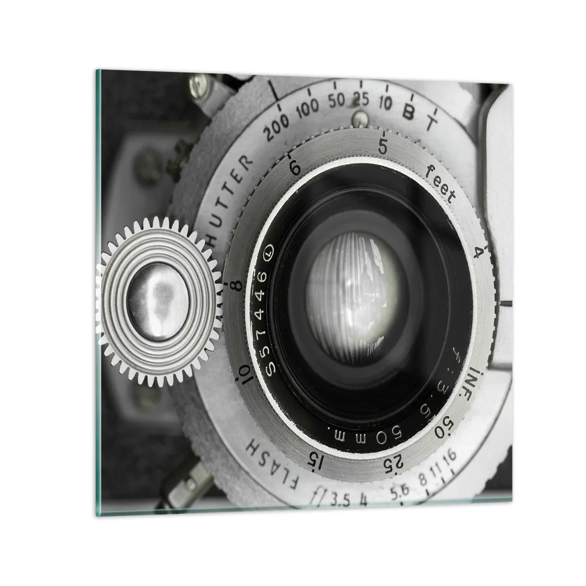 Glastavla - Bild på glas - En berättelse om Hollywood - 40x40 cm