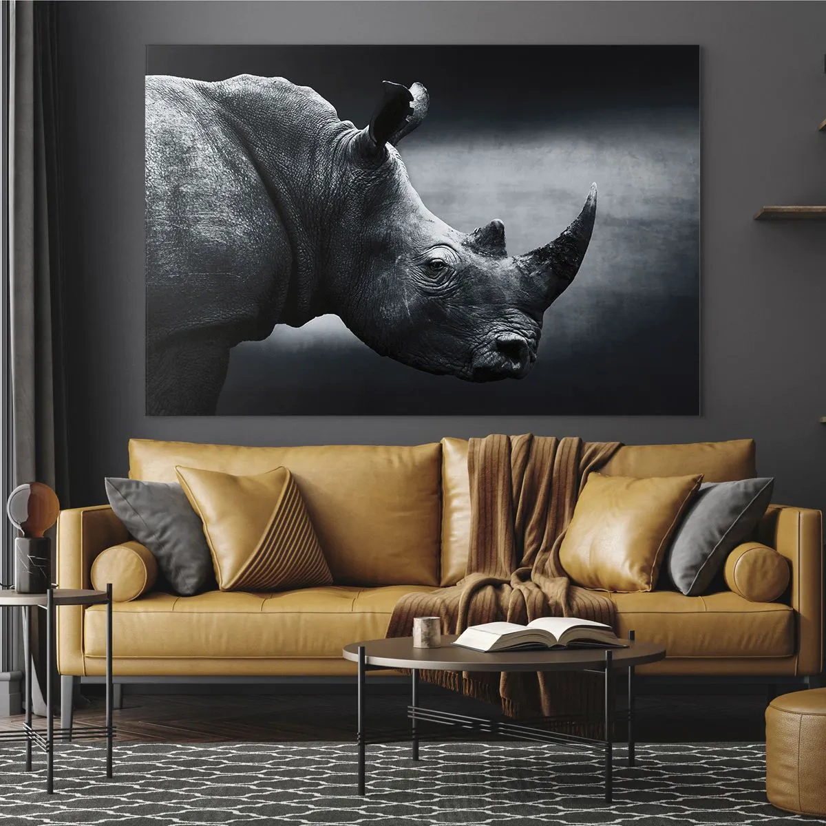 Glastavla - Bild på glas - Höger profil - 100x70 cm