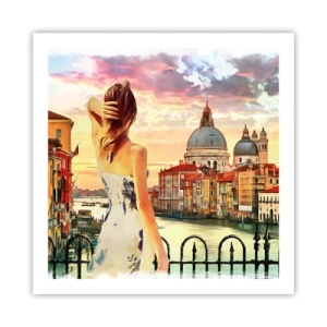 Affisch - Äventyr endast i ... - 60x60 cm