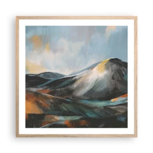 Affisch i ram av ljusek - Råa och vackra - 60x60 cm