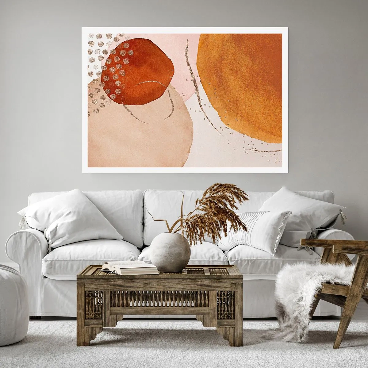 Affisch - Rundhet och rörelse - 100x70 cm