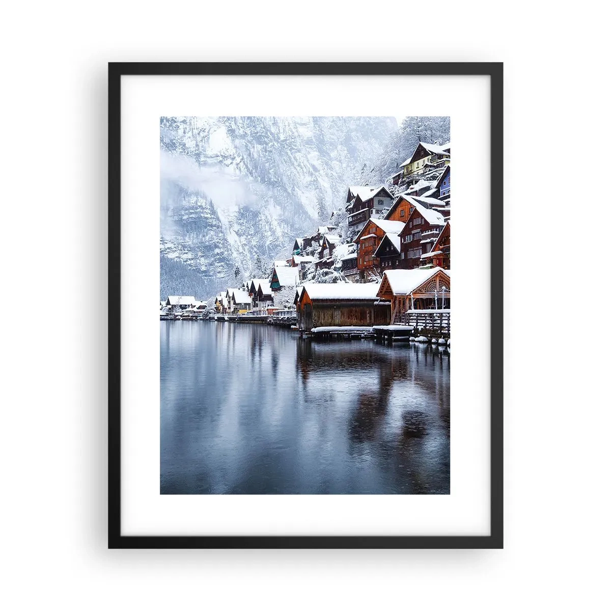 Affisch i svart ram - I vinterns dräkt - 40x50 cm