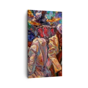 Canvastavla - Bild på duk - I en rytm - 45x80 cm