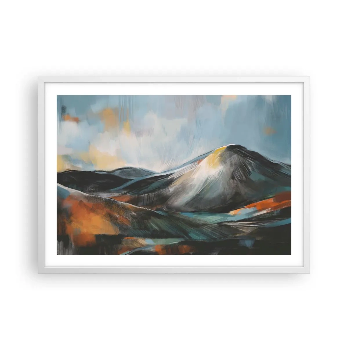 Affisch i vit ram - Råa och vackra - 70x50 cm