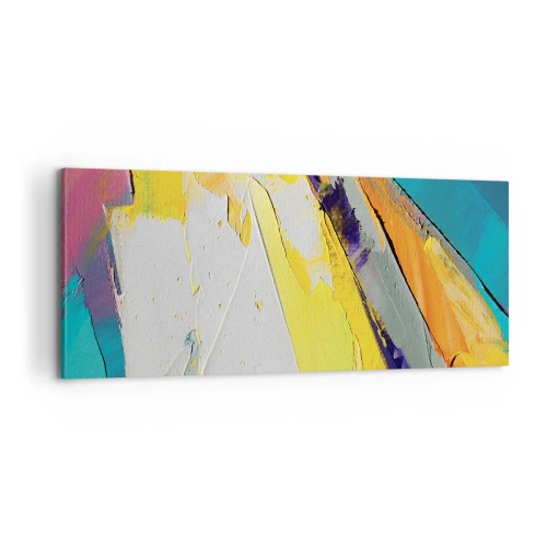 Canvastavla - Bild på duk - Världens anatomi - 100x40 cm