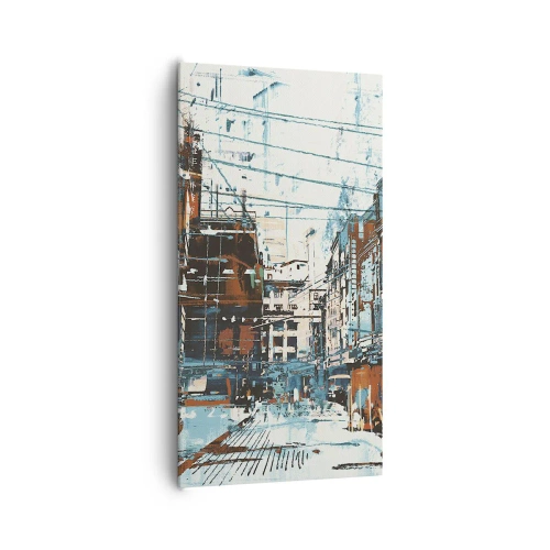 Canvastavla - Bild på duk - Igenkänd stadsled - 65x120 cm