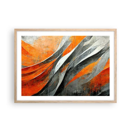 Affisch i ram av ljusek - Värme och kyla - 70x50 cm