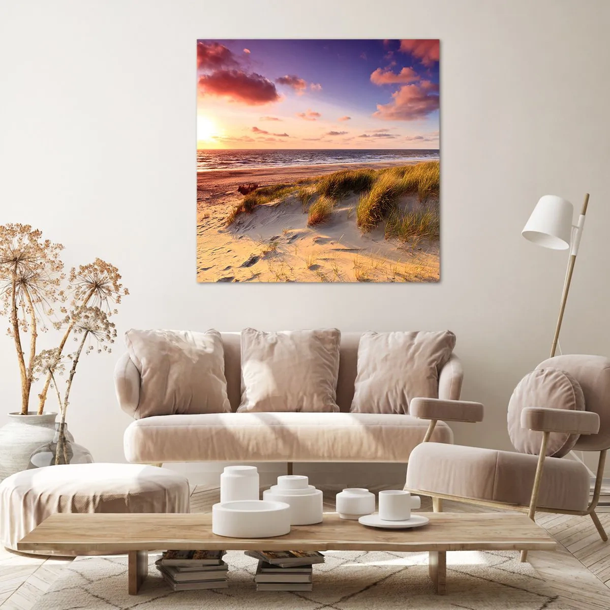 Canvastavla - Bild på duk - Luften luktar sommar - 50x50 cm
