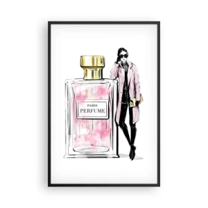 Affisch i svart ram - Paris-sensualitet - 61x91 cm