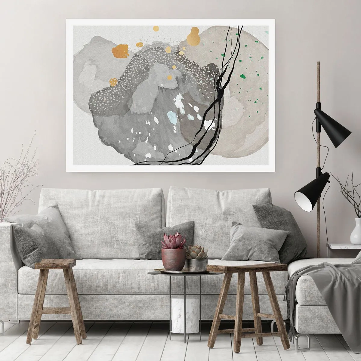 Affisch - Organisk komposition - 100x70 cm