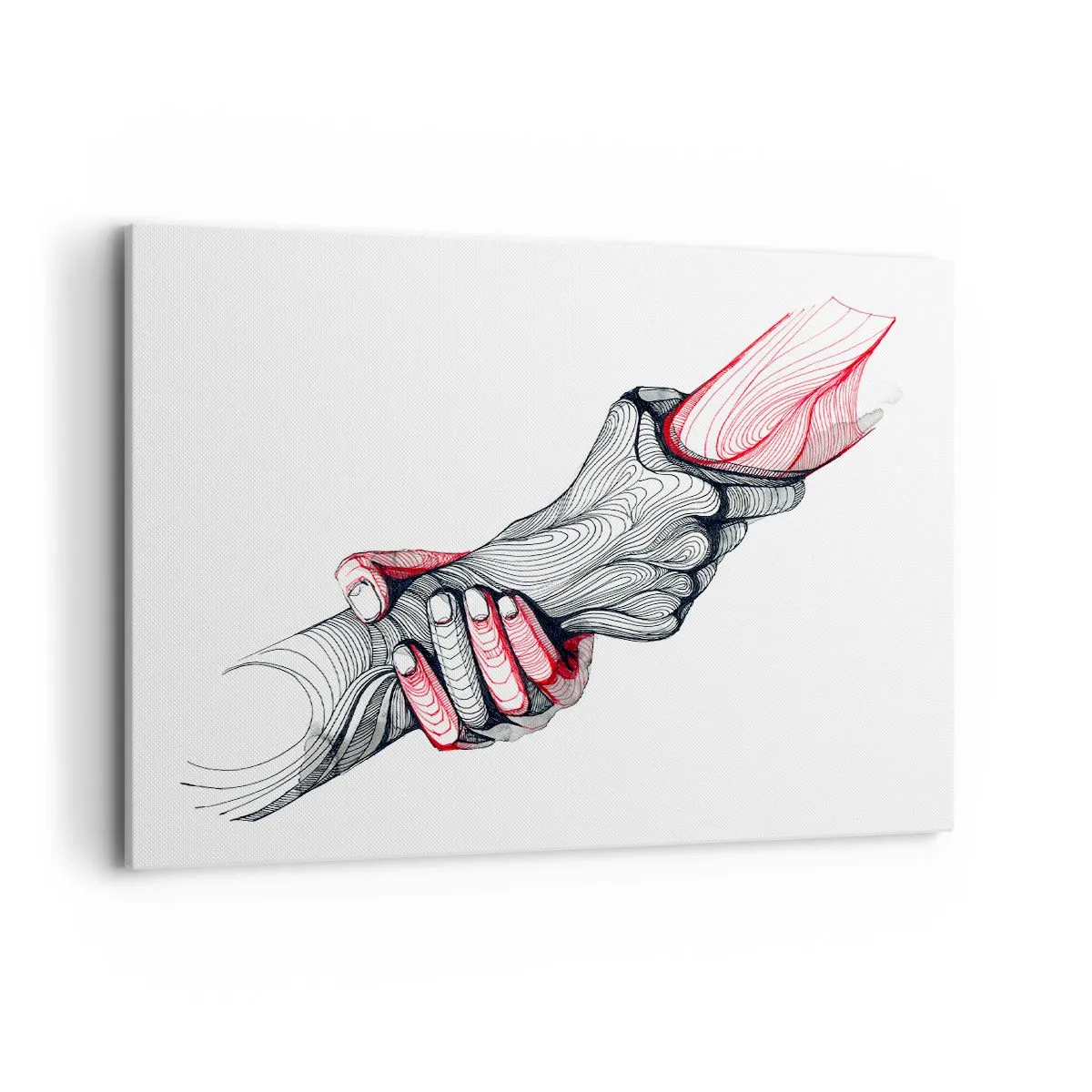 Canvastavla - Bild på duk - Du är i goda händer - 100x70 cm