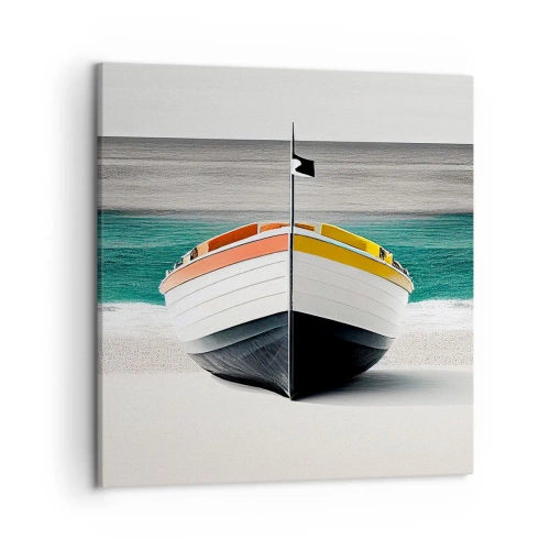 Canvastavla - Bild på duk - På sin plats - 50x50 cm
