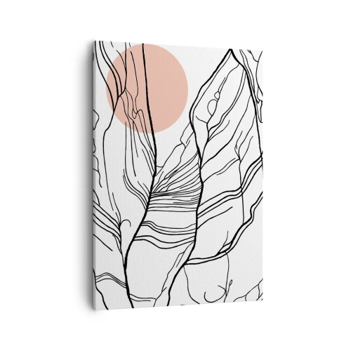 Canvastavla - Bild på duk - I grenarnas nät - 50x70 cm