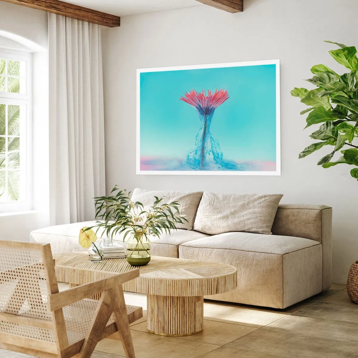 Affisch - I upplivande famn - 40x30 cm