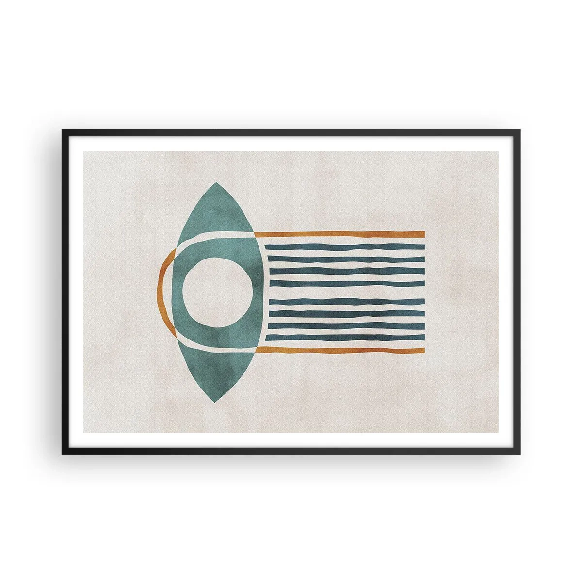 Affisch i svart ram - Tecken och ritualer - 100x70 cm