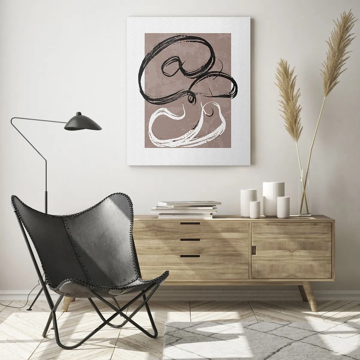 Glastavla - Bild på glas - Komposition - sökande efter fullständighet - 50x70 cm