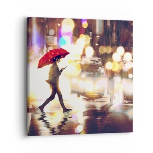 Canvastavla - Bild på duk - Solig trots allt - 30x30 cm