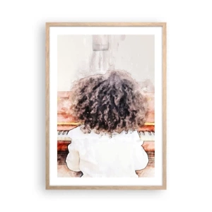 Affisch i ram av ljusek - I en ny värld - 50x70 cm