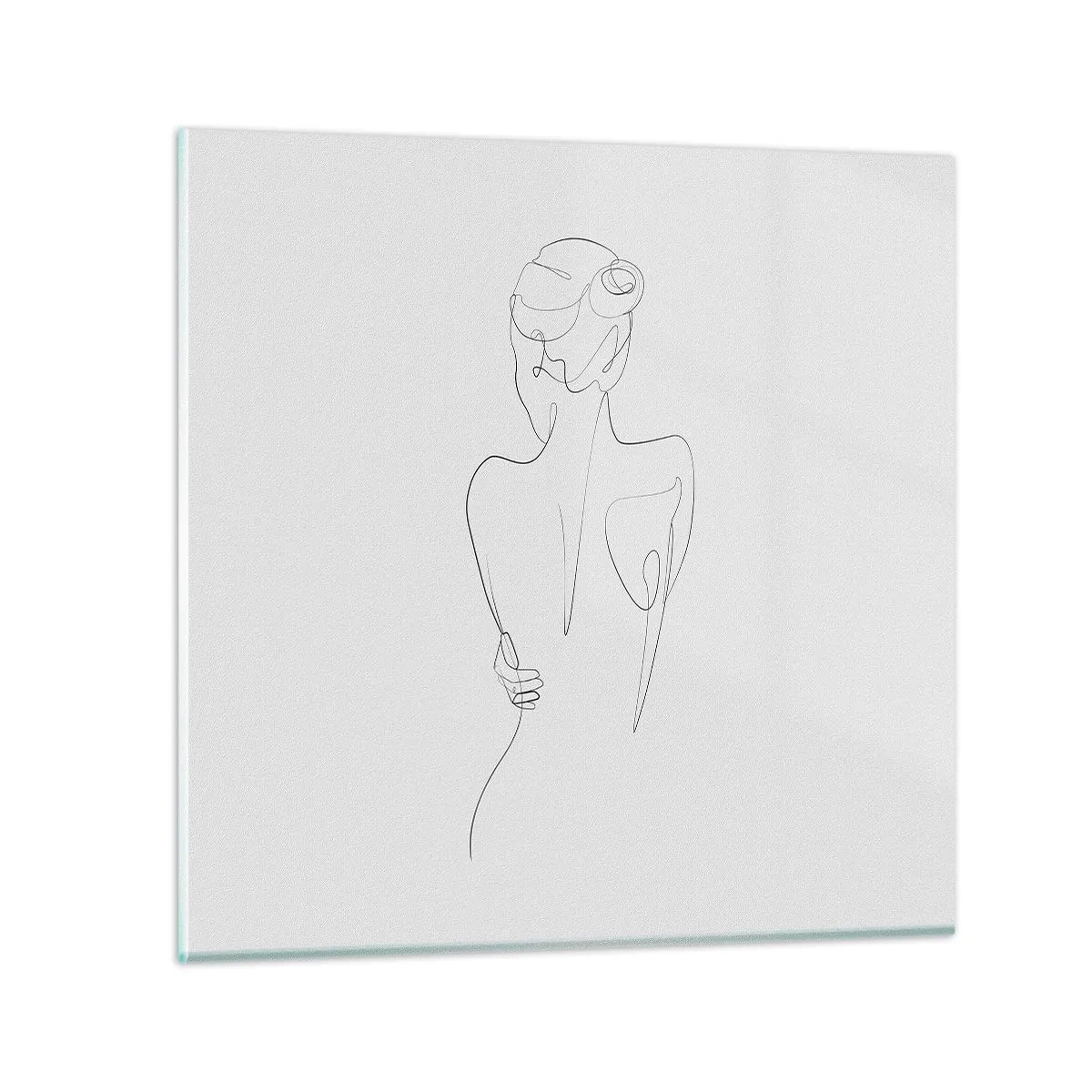 Glastavla - Bild på glas - Kroppens musik - 50x50 cm