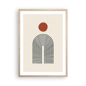 Affisch i ram av ljusek - Formernas och färgernas magnetism - 50x70 cm