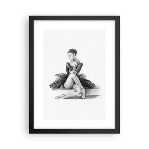 Affisch i svart ram - Förtrollad av dansen - 30x40 cm