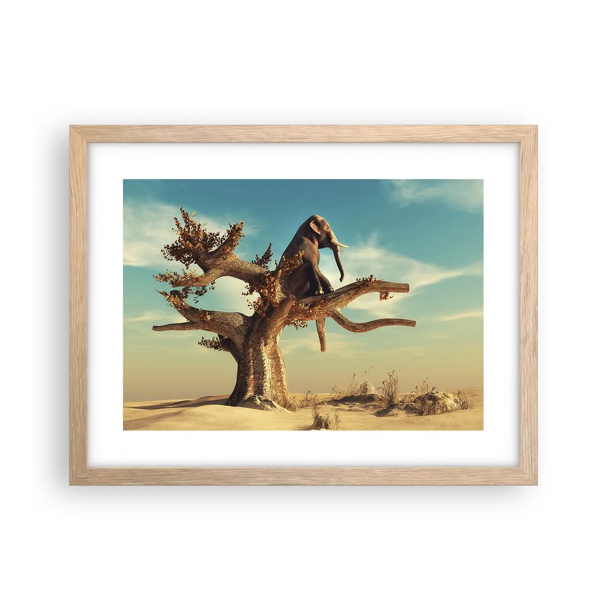 Affisch i ram av ljusek - Ny synvinkel - 40x30 cm