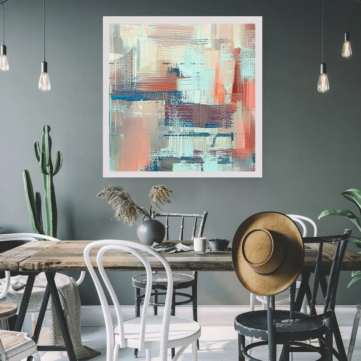 Affisch - Att nå ljuset - 60x60 cm