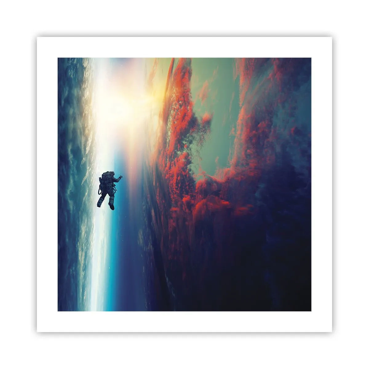 Affisch - Stå emot universumet - 50x50 cm