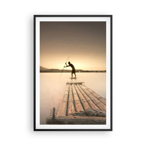 Affisch i svart ram - Före avkoppling - 61x91 cm